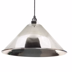 Hammered Nickel Hockley Pendant