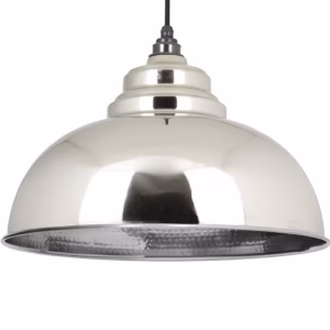 Hammered Nickel Harborne Pendant